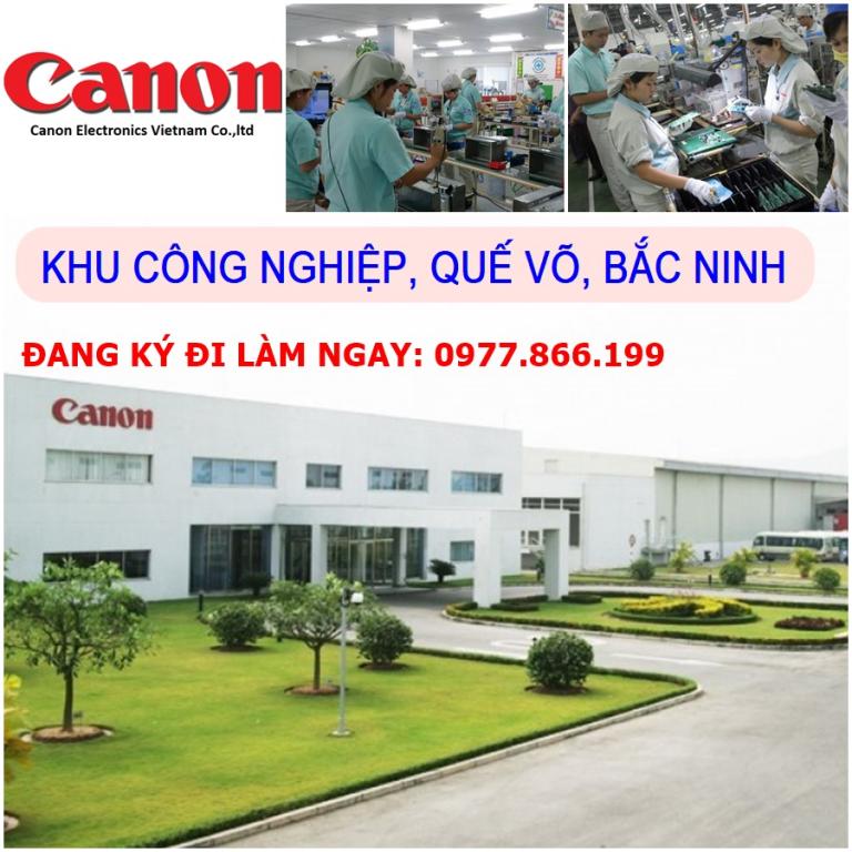 CÔNG TY CANON QUẾ VÕ, BẮC NINH TUYỂN DỤNG